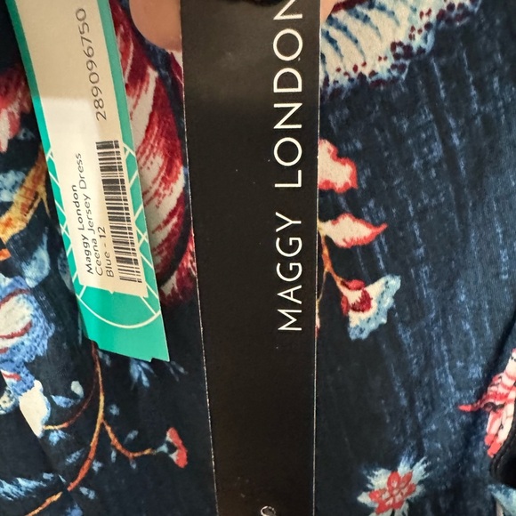 Maggy London Floral Ceena Dress Size 12 - Picture 6 of 6